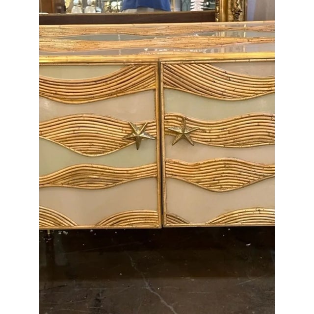 Modern Custom Made Italian Murano Glass Cabinet For Sale - Image 3 of 6