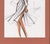 Contemporary 1980 Original Fashion Drawing, Summer, Beach, Cruisewear Watercolor, Pen and Ink- For Sale - Image 3 of 4
