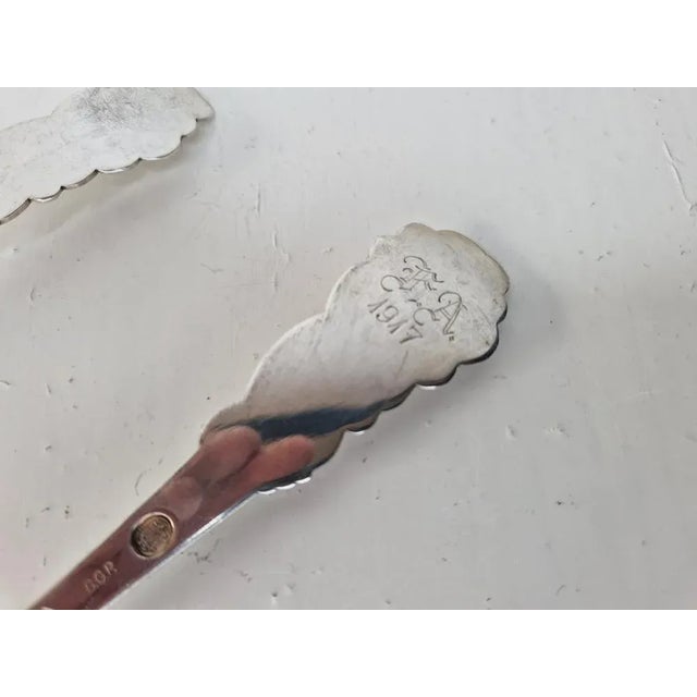 Danish Serving Spoons by Christian F. Heise, 1916, Set of 2 For Sale - Image 4 of 8