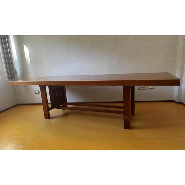 Model 608 Taliesin Dining Table by Frank Lloyd Wright for Cassina, 1986 For Sale - Image 14 of 18