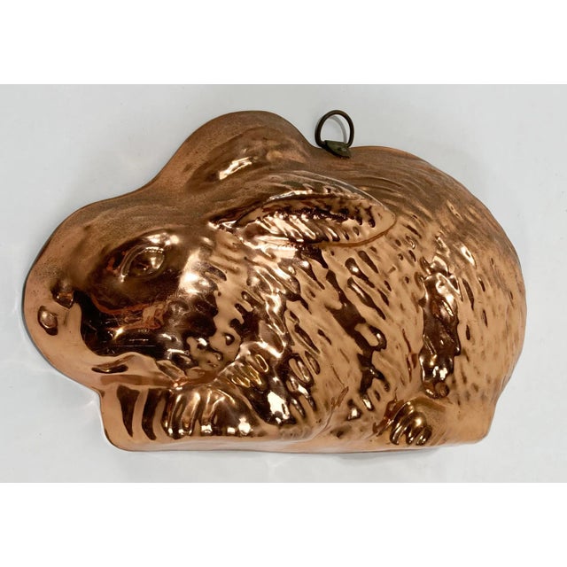 Vintage Bunny Rabbit Copper Mold For Sale - Image 4 of 6