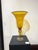 Gold Large Vase Murano Glass attributed to Barovier and Toso, 1950s For Sale - Image 8 of 12