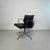 Eero Saarinen Black Leather Soft Pad Group Chair by Charles and Ray Eames for Herman Miller, 1960s For Sale - Image 4 of 8