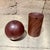 1960s Modern Nesting Salt & Pepper Shaker Rosewood Ball + Cylinder Mid-Century For Sale - Image 9 of 13