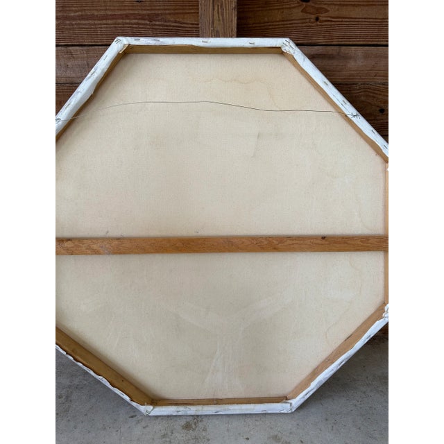 1980’s Coastal Tropical Cockatoo Oil Painting Signed Walcutt For Sale - Image 11 of 13