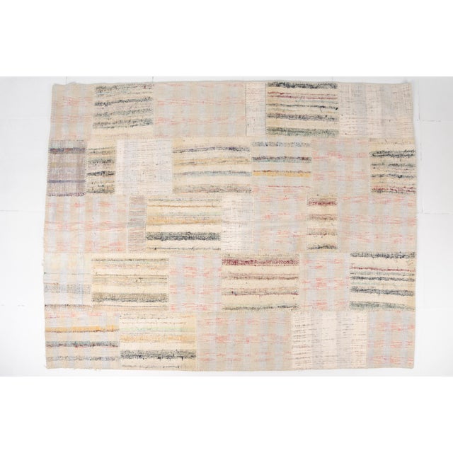 Oversize Nautral Vintage Kilim Rug For Sale - Image 4 of 10