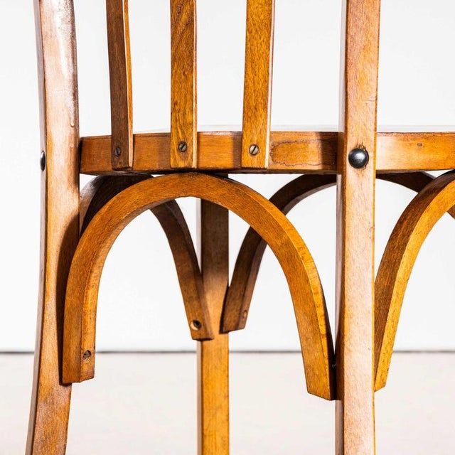 Vintage Bistro Dining Chair in Oak, 1950s For Sale - Image 10 of 12