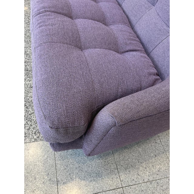 1960s Danish Modern Sofa in Lavender Linen For Sale - Image 13 of 14