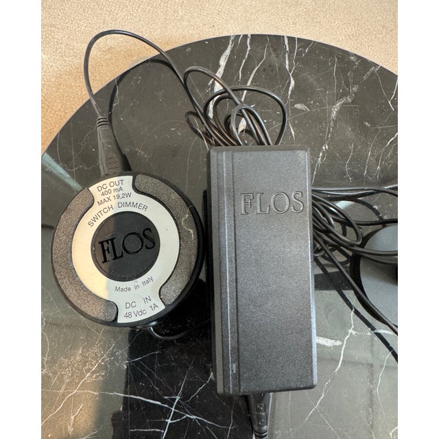 Metal Flos Captain Flint Floor Lamp – Black Finish With Marquina Marble Base For Sale - Image 7 of 8