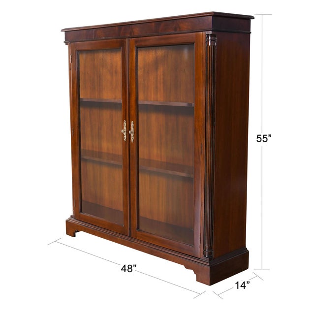 This Mahogany Two Door Bookcase from Niagara Furniture can be used to display your most valued collectables. This bookcase...