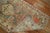 Predominant light blue gray orange Persian tribal geometric runner from the early 20th century. Measures: 3' x 15'9".