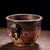 Traditional Vintage Cloisonné Enamel Censer With Beast Handles and Lotus Motif For Sale - Image 3 of 9