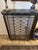 Vintage Metal Radiator Cover Console Table Black Real Marble Entryway Stand For Sale - Image 9 of 9