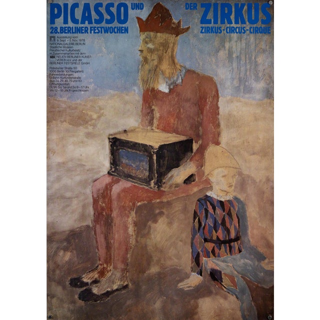 Picasso the Circus Exhibition Poster by Pablo Picasso, 1978 For Sale - Image 9 of 9