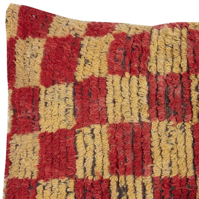 Traditional 16"x16" Vintage Turkish Rug Pillow Cover. Farmhouse Decor Handmade Cushion Cover For Sale - Image 3 of 4