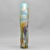 Circa 1980s Murano glass fish is over 14” tall. Glass is streaked with amber and blue tones and has applied lilac glass...