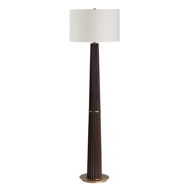 Kenneth Ludwig Chicago Forage Dark Oak Floor Lamp For Sale - Image 4 of 7