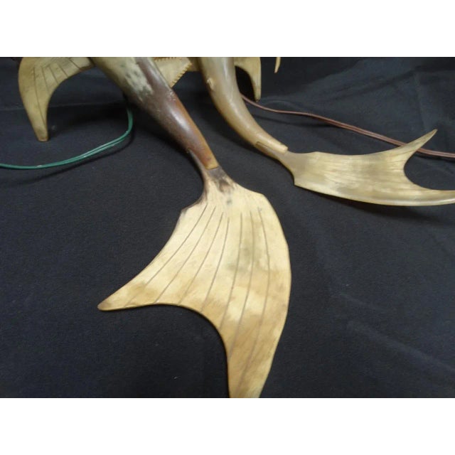 1950s Swordfish Table Lamps - a Pair For Sale In Los Angeles - Image 6 of 8
