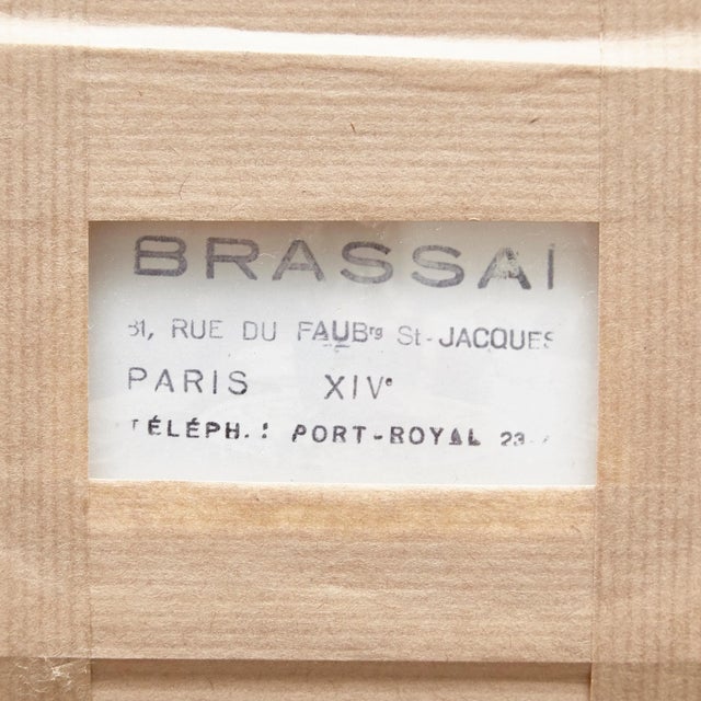 This photograph was made by Brassai in 1935 in Paris.