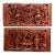 Set of Two Large 19th Century Wooden Carved Panels of Flowers and Vases For Sale
