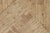 Beige 1960s Distressed Art Deco Rug in All Over Beige-Brown Geometric Pattern For Sale - Image 8 of 8