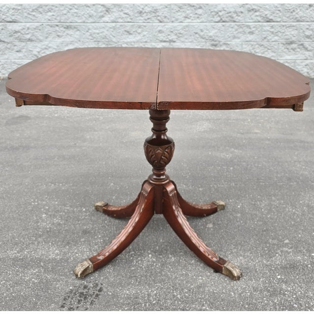 Brown Early 20th Century George III Mahogany Fold-Top Card / Game Table Console Table For Sale - Image 8 of 11