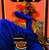 "Mirror Man", Oil and Acrylic on Canvas Painting by Ara Deinde, Oversized Painting For Sale