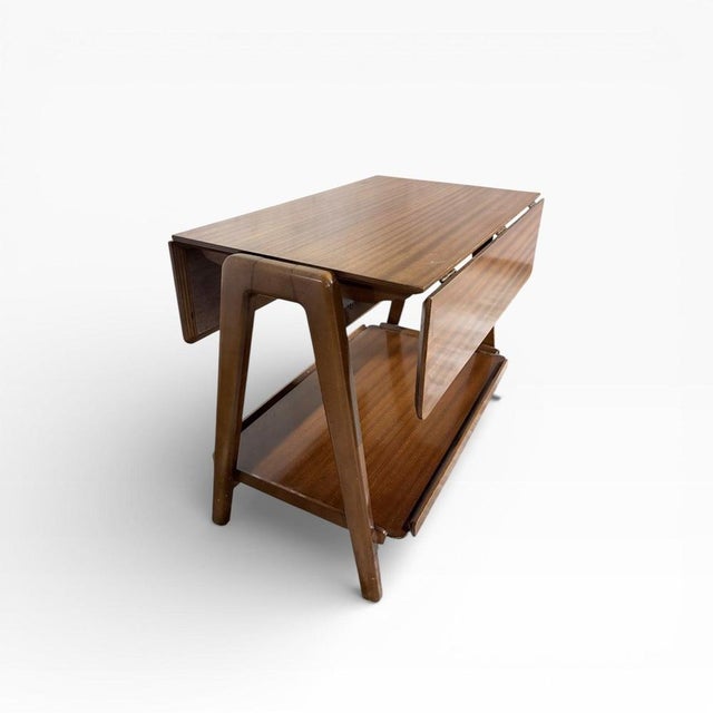 Mid-Century Walnut Drinks Trolley from Remploy For Sale - Image 4 of 8