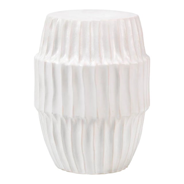 Jamie Young Algae Side Table in White For Sale