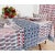 Checkerboard 10-Seat Blue & Red Tablecloth For Sale - Image 4 of 8
