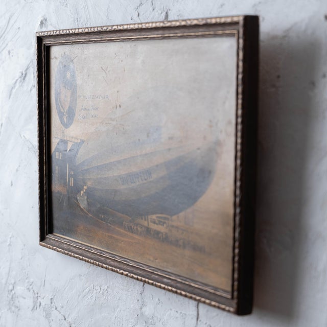 Wood Dr. Hugo Eckener Graf Zeppelin Photograph, Signed, c.1928 For Sale - Image 7 of 8