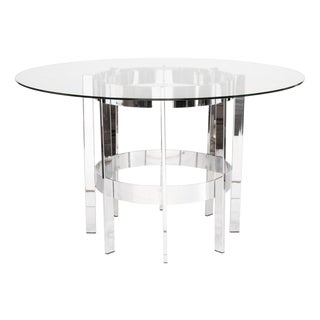 Chrome Dining Table by Richard Young for Merrow Associates, 1970s For Sale