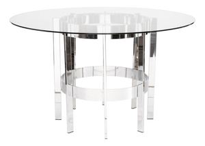 Chrome Dining Table by Richard Young for Merrow Associates, 1970s