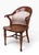 Wood Stylish Turn of the Century Oak Office Chair For Sale - Image 7 of 10