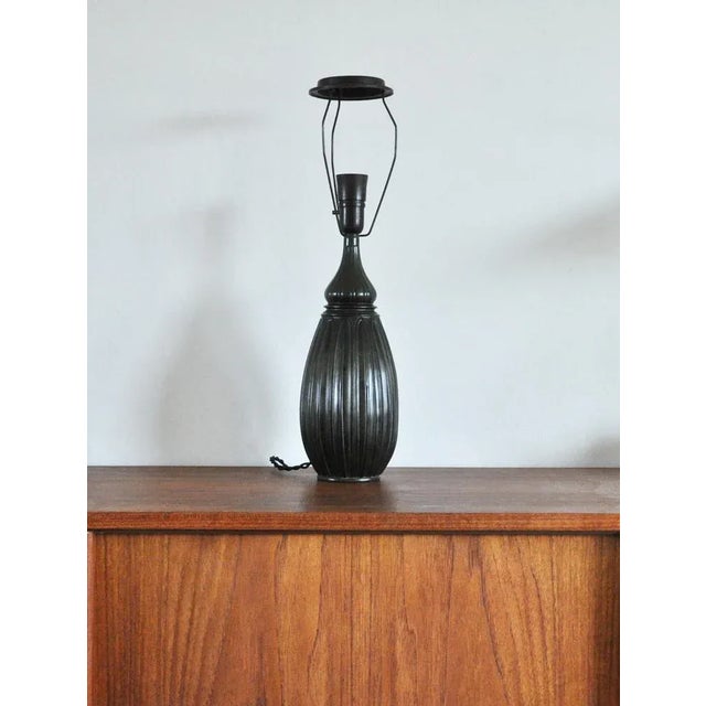 Large Metal Disko Table Lamp by Just Andersen, Denmark For Sale - Image 3 of 10