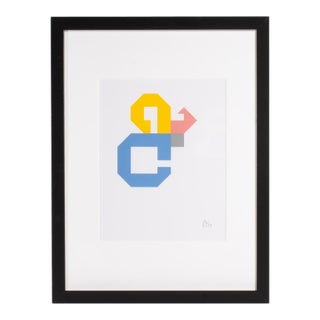 1995 “Konstruktion and Intuition” Serigraph Print by Anton Stankowski For Sale