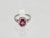 Gemstone Pink Sapphire and Diamond Ring Size 6.5 For Sale - Image 7 of 9