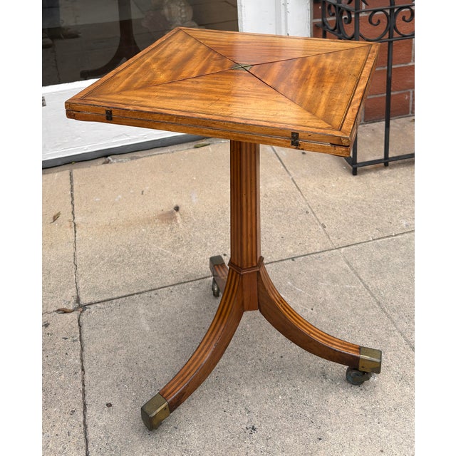 Antique 19th C Georgian Handkerchief Games Table For Sale - Image 4 of 6
