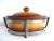 French Provincial Mid 20th Century French La Silicite Depose Brown Faience Terrine For Sale - Image 3 of 7