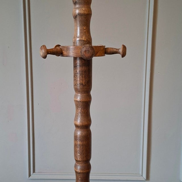 Wooden Coat Stand, 1950s For Sale - Image 4 of 8