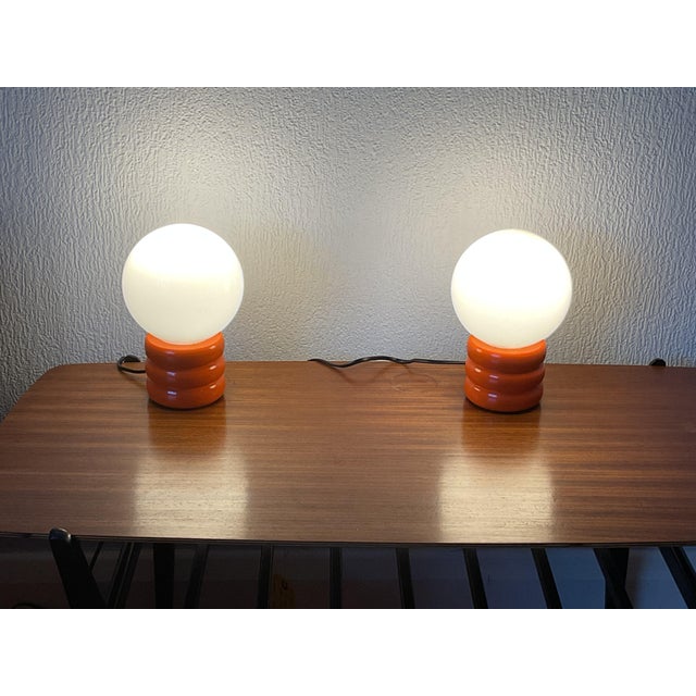 1950s Murano Glass Table Lamps, 1950s, Set of 2 For Sale - Image 5 of 5