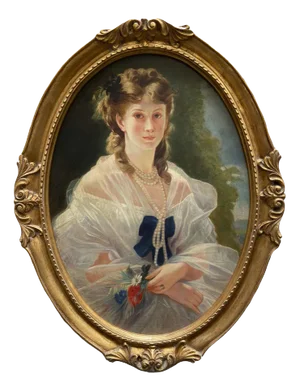 Angelo Granati, Portrait, Oil on Panel, 2019, Framed