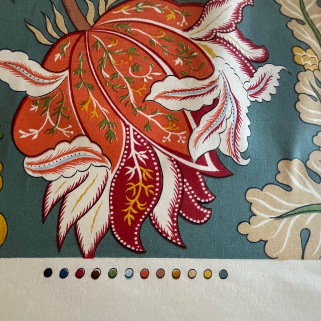 Textile 1980s 6 Yards of “Pondichery” Fabric From G. P. & J Baker. For Sale - Image 7 of 7