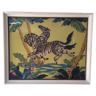 Multicolor Zebra Painting For Sale