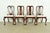 An outstanding set of four Queen Anne or Georgian style dining chairs By Henkel Harris USA, Circa 1980s Solid mahogany...