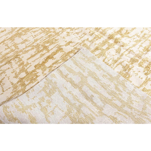 Modern Green Element III Wool & Silk Rug by Doris Leslie Blau For Sale - Image 9 of 9