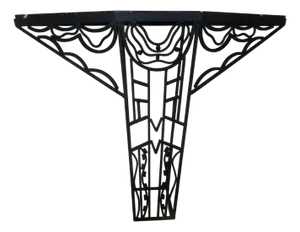 Art Deco Wrought Iron Consoles
