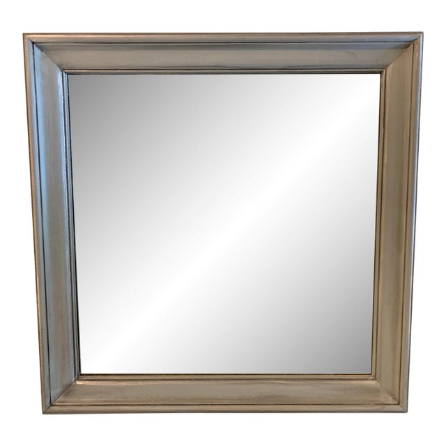 Vintage Mirror With Painted Frame For Sale