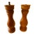 Vintage Wood Salt Shaker and Pepper Mill Grinder Japan Mid Century Modern For Sale