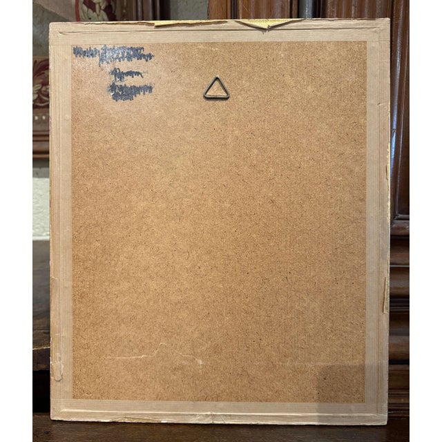 19th Century French Neoclassical "Grisaille" Painting on Paper in Giltwood Frame For Sale In Dallas - Image 6 of 6